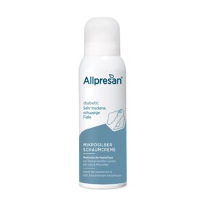 ALLPRESAN diabetic Kremna pena za noge za diabetike MIKROSILVER+ REPAIR, 125 ml