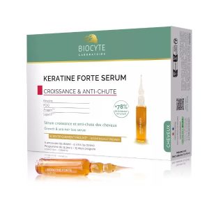 Serum za rast & proti izpadanju las KERATIN FORTE SERUM, 5 ampul po 9 ml