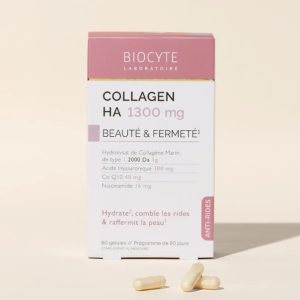 BIOCYTE Kapsule za vlaženje & učvrstitev kože & proti gubam KOLAGEN HA 1300 mg, 80 kapsul