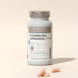 BIOCYTE Kapsule proti utrujenosti & za imunsko obrambo LIPOSOMSKI VITAMIN B12 500 mcg, 30 kapsul